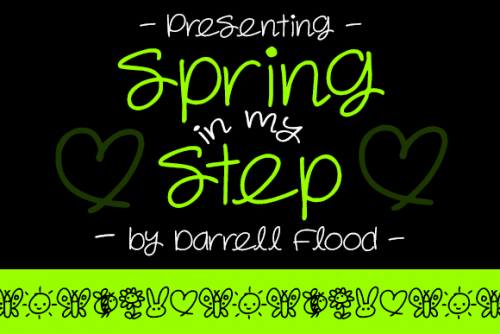 Spring In My Step Font