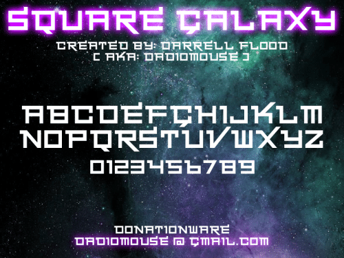 Square Galaxy Font