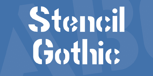 Stencil Gothic Font