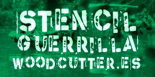 Stencil Guerrilla Font