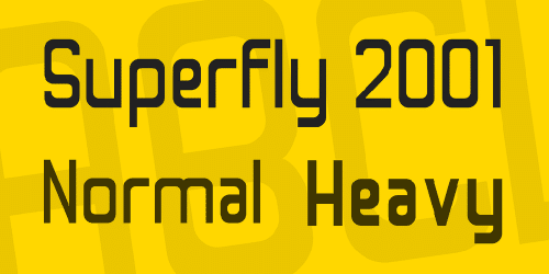 Superfly 2001 Font