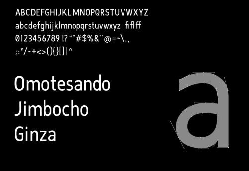 TTT Tokyo Typeface for Train Font 2