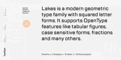 TT Lakes Font Family 7