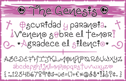 The Genesis Font 1