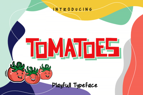 Tomatoes Cartoon Font