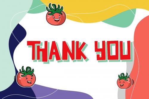 Tomatoes Cartoon Font 8