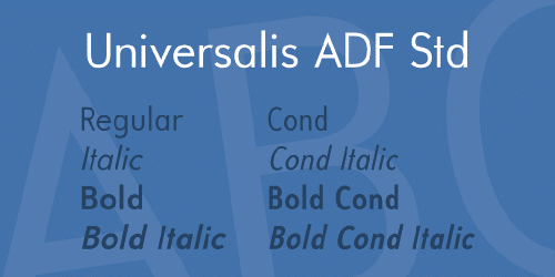 Universalis Adf Std Font