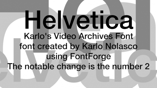 Video Archives Font