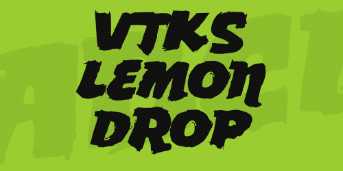 Vtks Lemon Drop Font