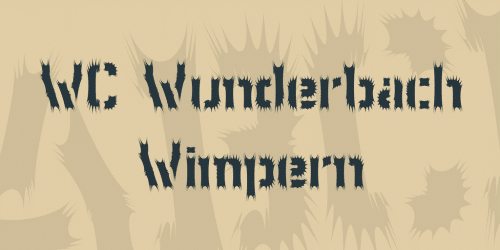 WC Wunderbach Wimpern Font 1