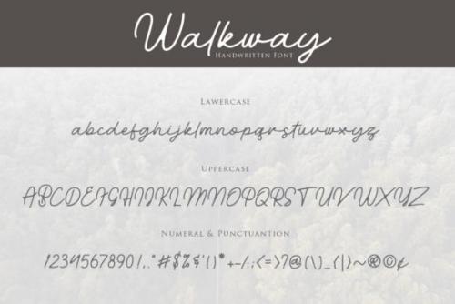 Walkway Font 9