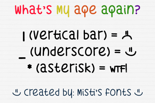 What's My Age Again Font 5