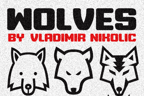 Wolves-Animals-Font