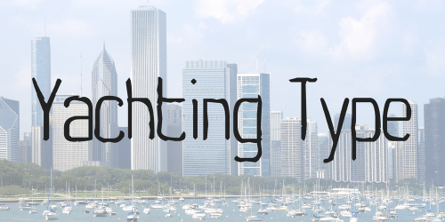 Yachting Type Font 1