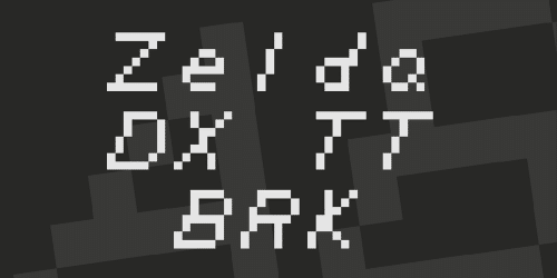 Zelda DX TT BRK Font 1