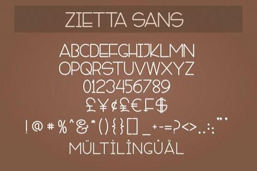 Zietta Sans Font 4