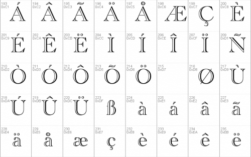Academy Engraved Let Font 3