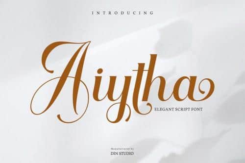 Aiytha Calligraphy Font