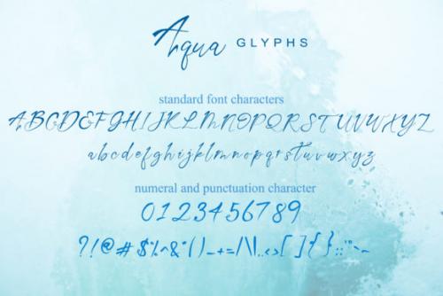 Aqua Script Font 2
