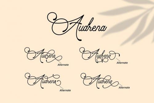 Audrena Script Font 1
