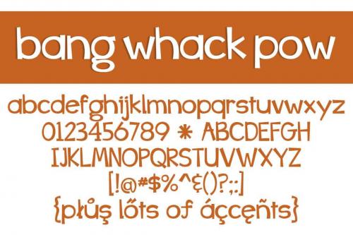 Bang Whack Pow Font 14
