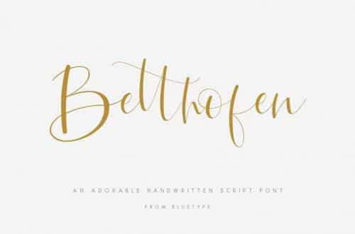 Betthofen – Script Font