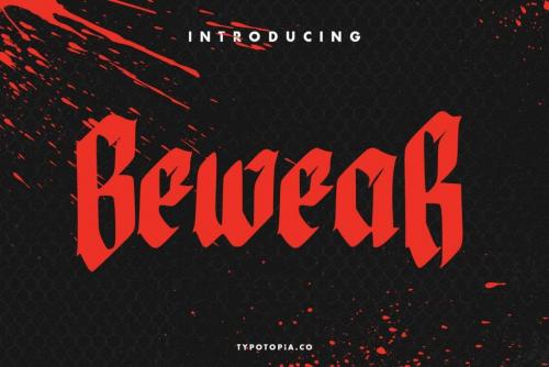 Bewear Creepy Font