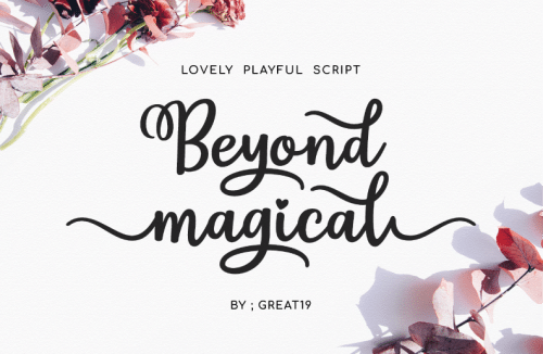 Beyond Magical Free For Persona Font