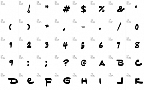 Bf Tiny Hand Font