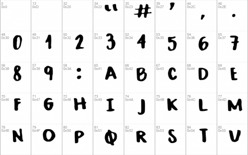 Bold Crayola Font