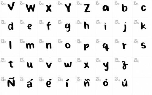 Bold Crayola Font 1