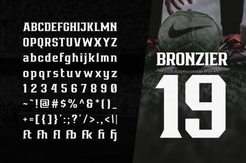 Bronzier Sporty Serif Font Family 5