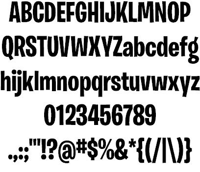 Burbank Big Bondensed Font