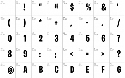 Burbank Big Bondensed Font 1