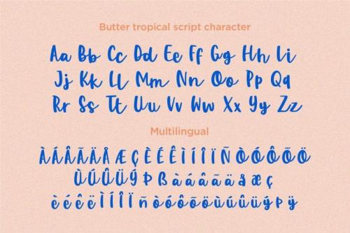 Butter Tropical Script Font 4