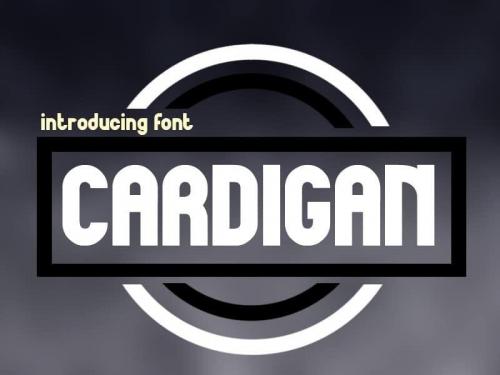 Cardigan Display Font