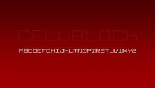Cellblock Nbp Font