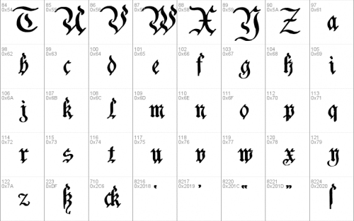 Charterwell Font 1