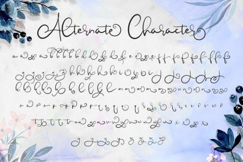Childish Calligraphy Script Font 4