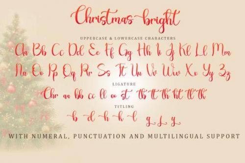 Christmas Bright Calligraphy Font 6