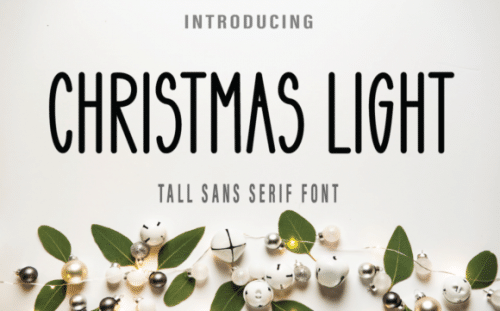 Christmas Light Display Font