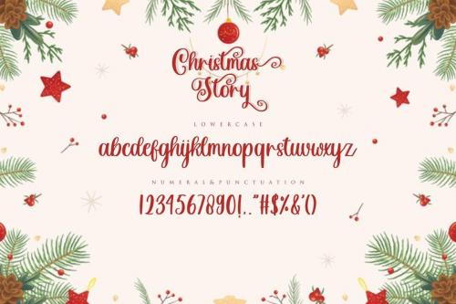 Christmas Story Calligraphy Font 10
