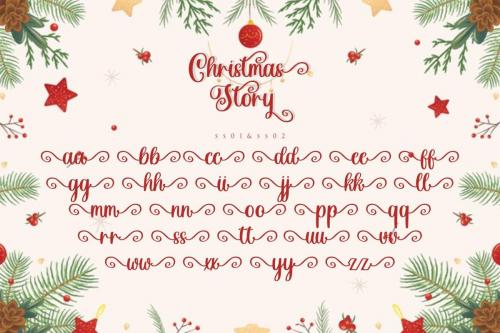 Christmas Story Calligraphy Font 11
