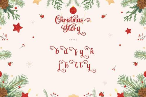 Christmas Story Calligraphy Font 12