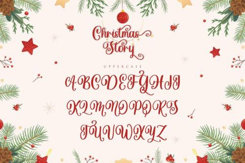 Christmas Story Calligraphy Font 9