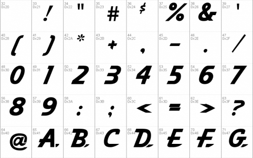 Classic Car Font