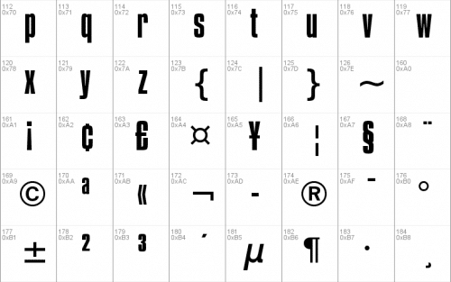 Compacta BT Font 2