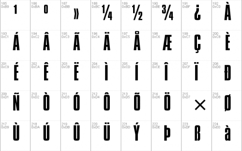 Compacta BT Font 3