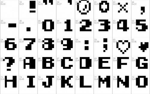 Early Gameboy Font
