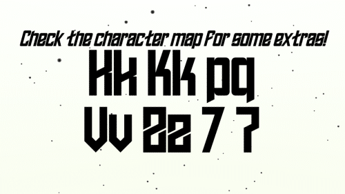 Edge Of The Galaxy Font 3